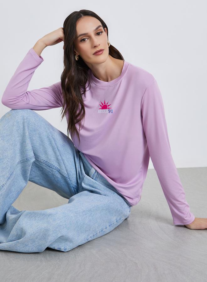 ستايلي تيشيرت بطبعة جرافيك وقصة عادية - Image 5